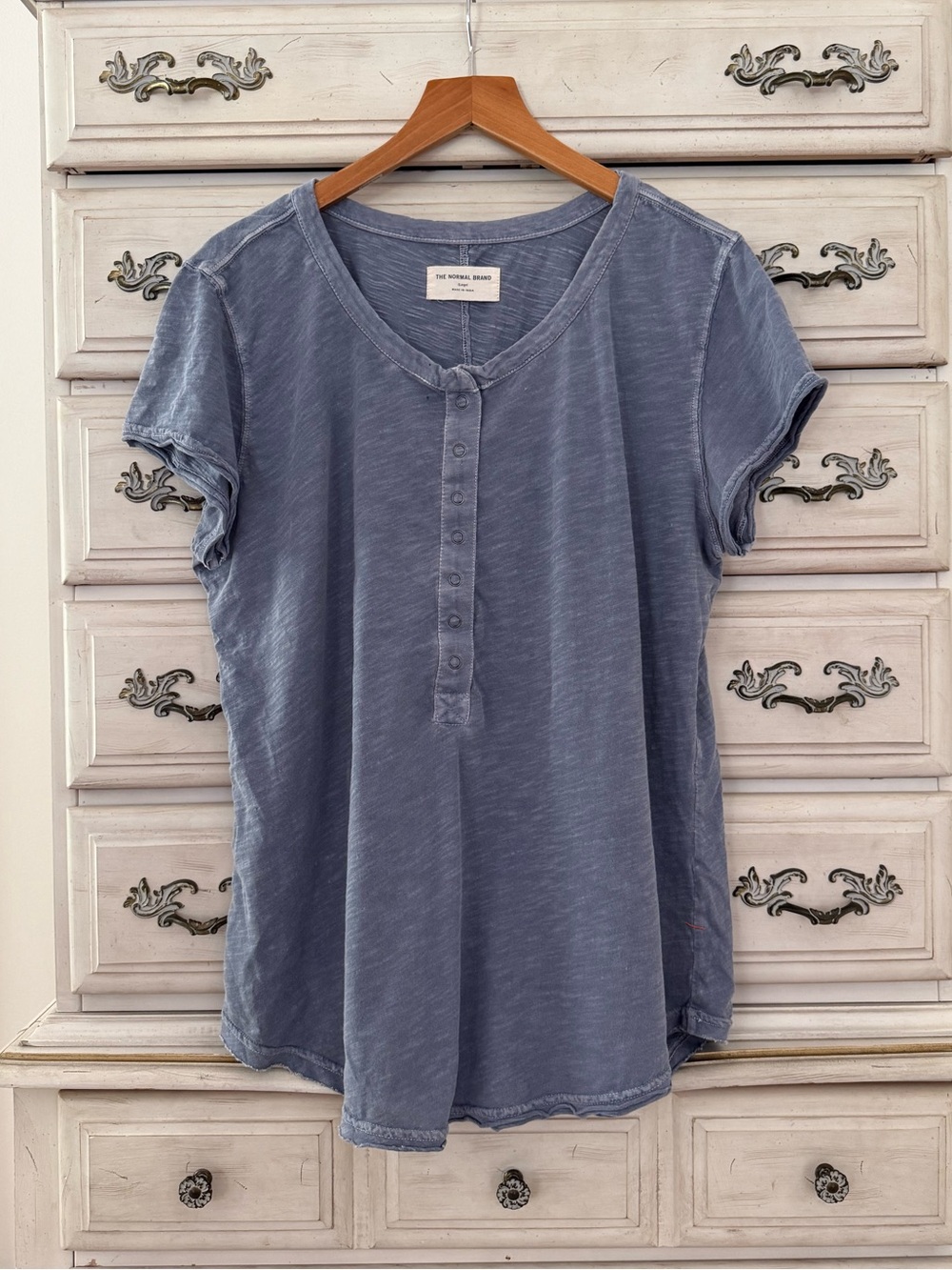 The Normal Brand Blue Henley